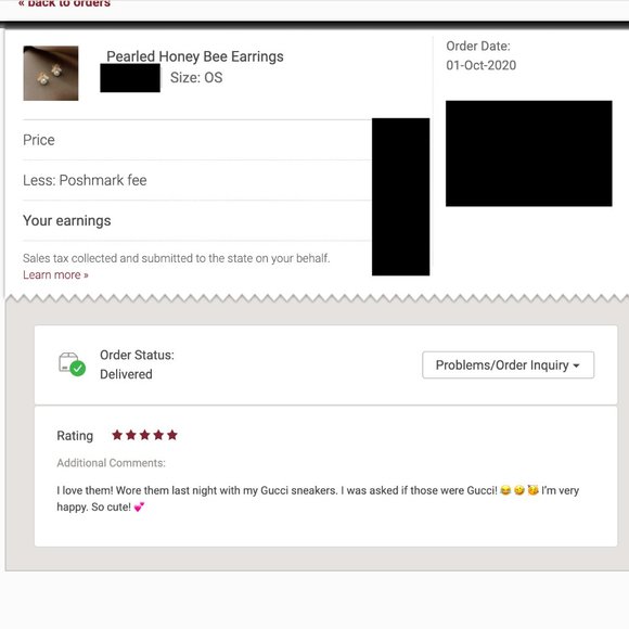 HOST PICK- Pearled Honey Bee Earrings - Picture 4 of 8